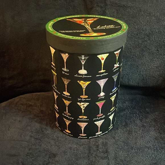 Lolita- Hand Painted Martini glass “Stocking Stuffer-Tini” Retired Holiday Gift - Picture 12 of 15